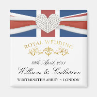 Mariage royal - William & Kate Keepsaké Magnet