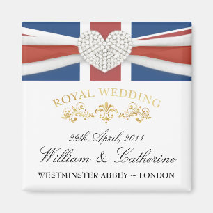 Mariage royal - William & Kate Keepsaké Magnet