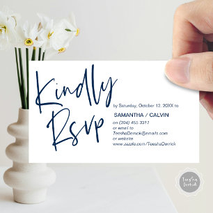 Mariage RSVP, Élégance Décontractée, Invitation ré