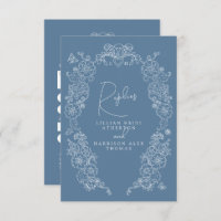 Mariage RSVP gris moyen