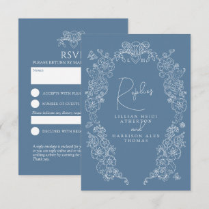 Mariage RSVP gris moyen