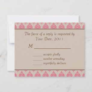 Mariage RSVP Horse et transport Invitation