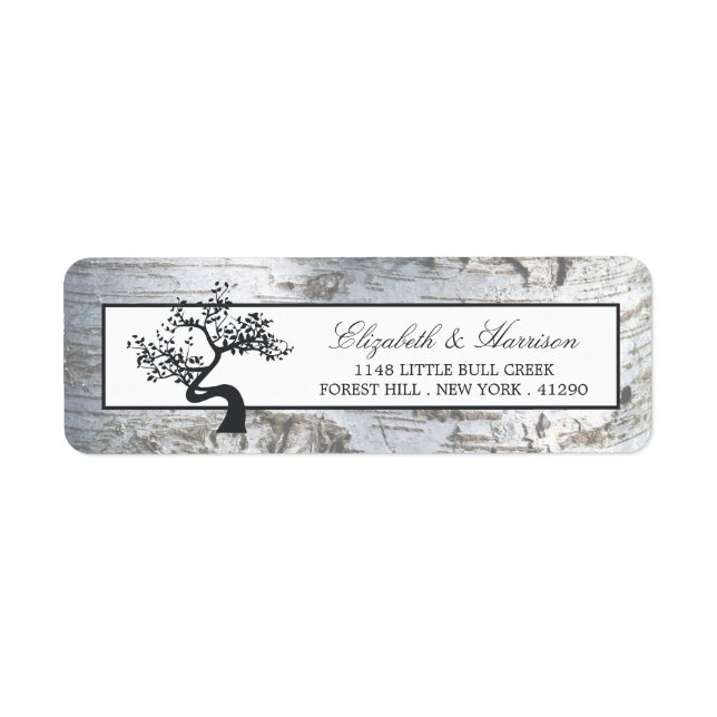 Mariage Rustic Silver Birch Tree (Devant)
