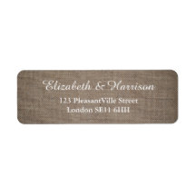 Mariage Rustique Burlap