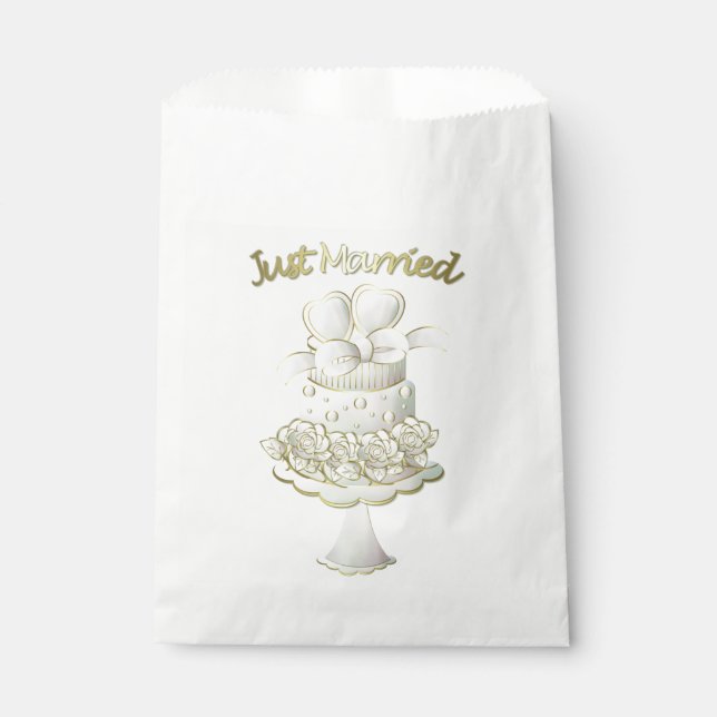 Mariage - Sacs Faveur Blanc (Devant)