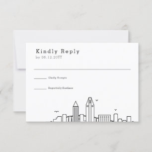 Mariage San Diego   Stylisé Skyline RSVP