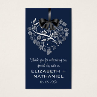 Mariage sans respirer Favor Biz Favor Tag-indigo