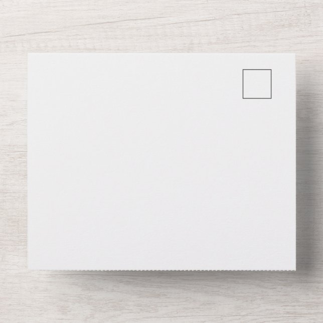 mariage simple blanc dans une seule invitation (Recto)