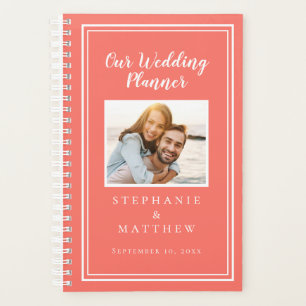 Mariage simple corail et blanc sur mesure