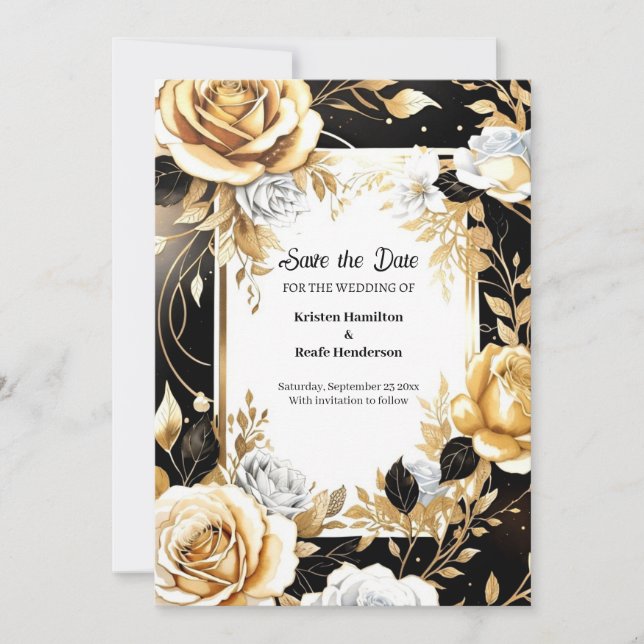 Mariage Simple Enregistrer La Carte Date (Devant)