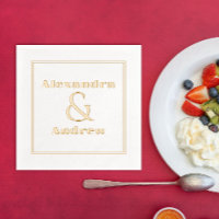 Mariage simple Fiançailles de luxe Nom duple