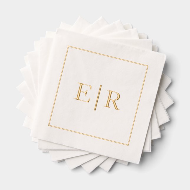 Mariage simple Monogramme élégant (Insitu (empilé))