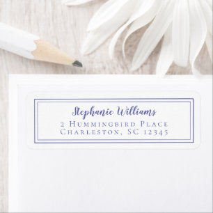 Mariage simple RSVP Periwinkle Blue Chic