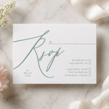 Mariage simple vert sauge et blanc moderne