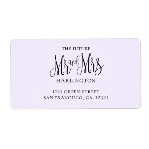 Mariage simple violet. M. et mme discours moderne
