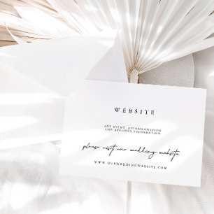 Mariage Site Web Simple Minimaliste Carte de boîti