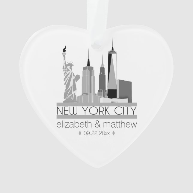 Mariage Skyline de New York (dos)