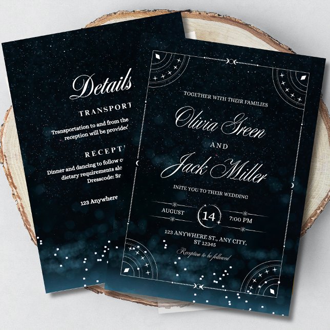 Mariage Sous Les Étoiles Invitation Céleste (Créateur téléchargé)