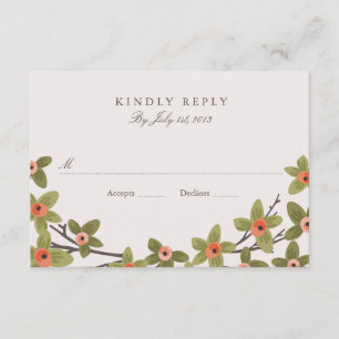 Mariage Spring Buds RSVP