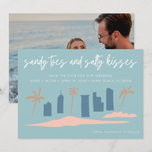Mariage sur la plage en Floride Photo Carte de sau