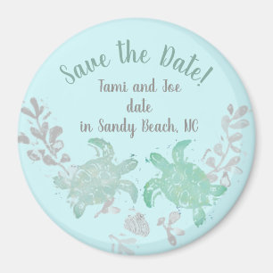 Mariage sur la plage Magnet Réservez la date
