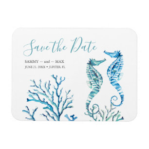 Mariage sur la plage Magnet Réservez la date