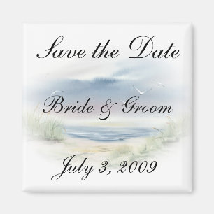 Mariage sur la plage Magnet Réservez la date