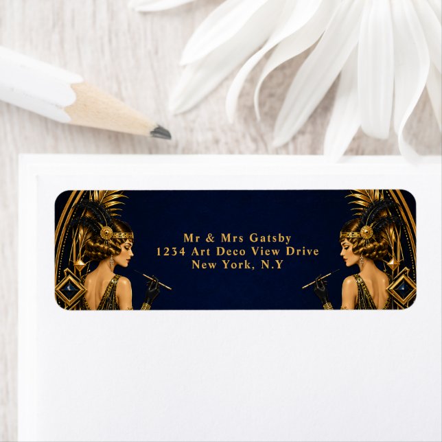 Mariage thème élégant Gatsby flapper girls  (En situation)