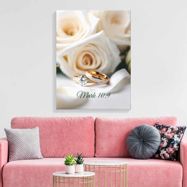 Mariage - Toile encadrée Premium (Brillant) (Insitu(Salon))