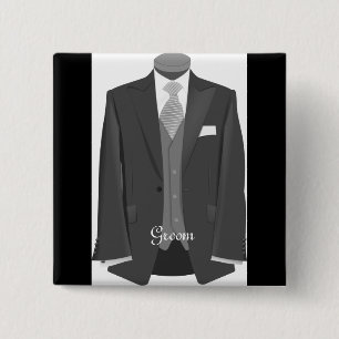 Mariage Tuxedo Groom Pin Bouton Badge