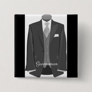 Mariage Tuxedo Groomsman Pin Button Badge Cadeau