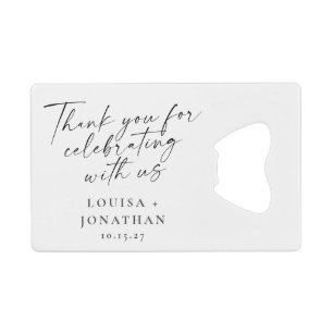 Mariage unique élégant Favoriser Merci personnalis