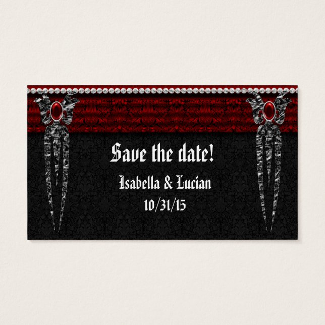 Mariage Vampire de Damask Bijoux Rouge (Dos)