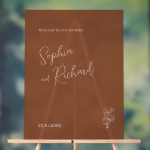 Mariage végétal minimaliste en terre cuite Boho