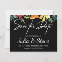 Mariage Vert Citron Floral Enregistrer La Carte Da