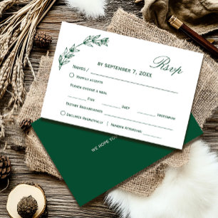 Mariage Vert Simple Rsvp Police  Script