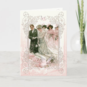 Mariage victorien - Carte de voeux