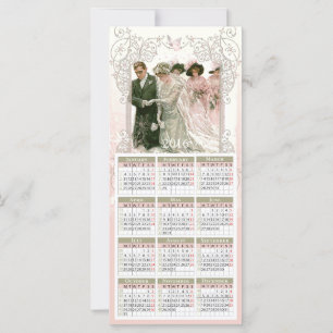 Mariage victorien - Carte postale Calendrier