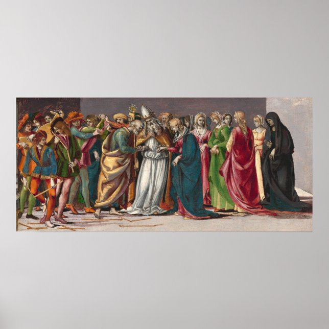 Mariage, Vierge - Luca Signorelli Poster d'art (Devant)