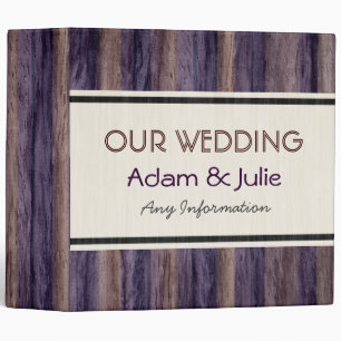 Mariage vintage. Classeur d'art bois