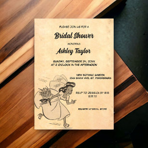 Mariage Vintage Rétro Années 50 Invitation de Fête