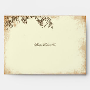 Mariage viticole russe - Enveloppe A7 - Brown