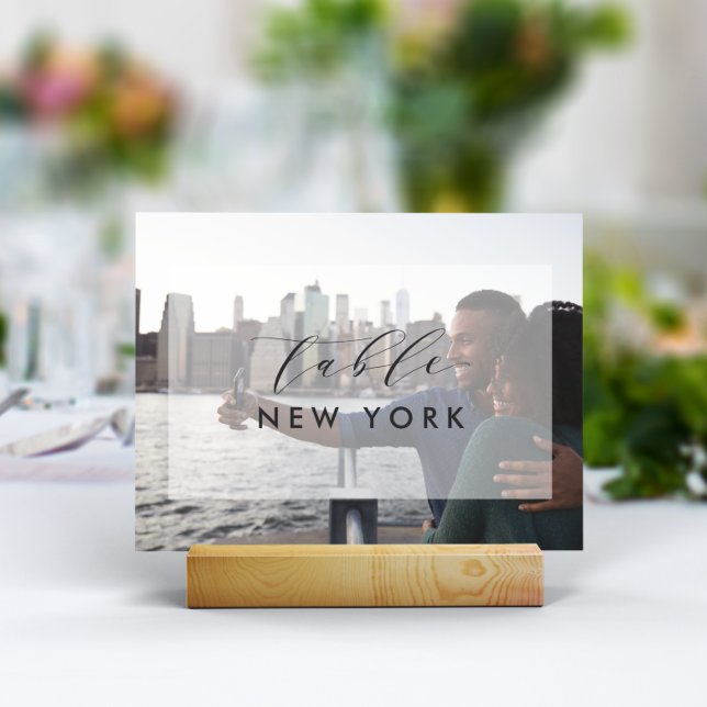 Mariage Voyage Destination Numéro de la table de p (3.5x5" travel photo table numbers)