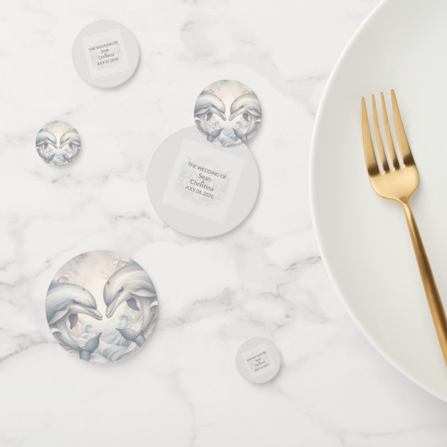 Mariage Whimsy Dolphins Table Confetti (Groupe)