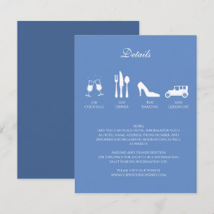 Mariage White Peonies Détails Invitation
