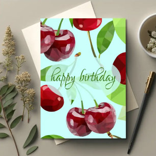 Marian Cherry — Illustrative Birthday Card