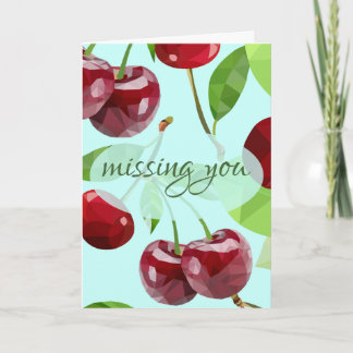 Marian Cherry Missing You Card