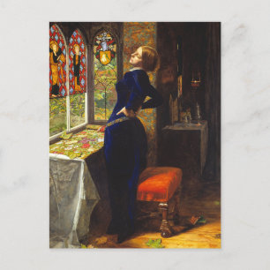 Mariana, c. 1851 by Sir John Everett Millais Postcard