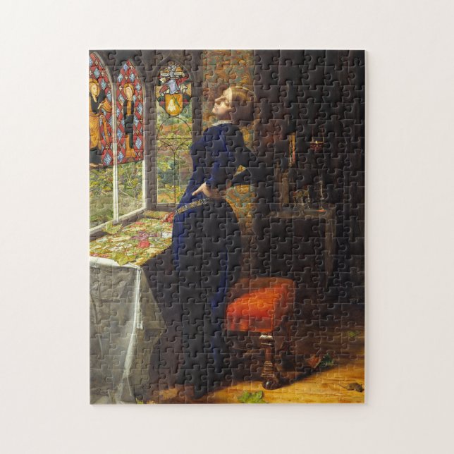 Mariana - John Everett Millais Jigsaw Puzzle (Vertical)