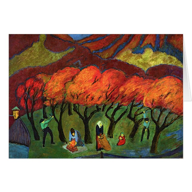 Marianne von Werefkin - Récolte de fruits en monta (Devant horizontal)